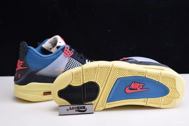 1st Kicks DC9533-001 OFF JORDAN 4 NOIR UNION RETRO AIR 0803